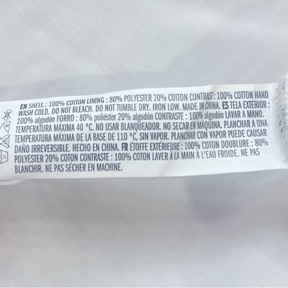 English Factory Mixed Media Ruffle Sleeve Mini Dress White Size Medium - Picture 11 of 12